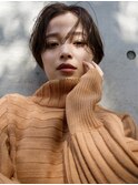 大人女子 センターパート