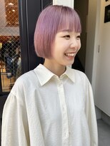 ニカ(NICA) 【NICA】ミニボブショートショートボブピンクパープル ▽中山