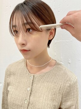 メモリーズ 銀座(Memories) 耳掛けショート/シースルーバング/マッシュショート