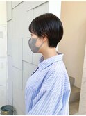 自然なまるみのコンパクトショート