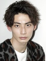 オーシャントーキョー(OCEAN TOKYO)&nbsp;波巻きパーマセンターパートツーブロックコンマバング韓国黒髪