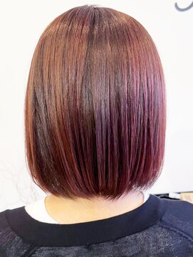 レポヘアー(Repos hair) 20代30代40代大人可愛い髪質改善カラーピンクブラウンロブヘアー