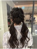 ツインテール/編み込み/ヘアアレンジ