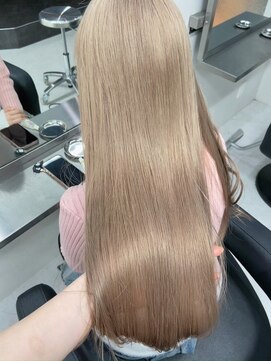 ベレーザシェルト(Beleza scelto) 11498髪質改善金髪ホワイトブロンドマロンベージュストレート