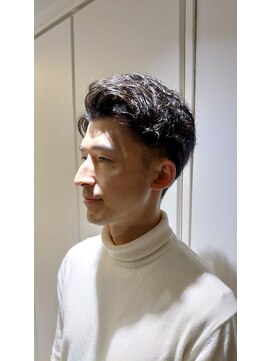 エヌドットバーバー ギンザ(N.BARBER GINZA) ツーブロックショート/パーマ/刈り上げ