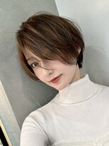 ロンドエニカ 大宮(Lond enika)&nbsp;イメチェン外ハネボブ美髪ワイドバングレイヤーショート/大宮