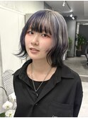 アクセサリーカラー【ホワイト×パープル×ブラック】