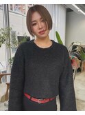 リップラインショートボブ