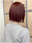 小顔タッセルボブ×イメチェン　ランベンダーピンク　