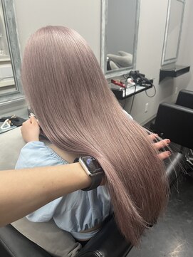 バレ(BALE) グレーピンク/ピンクカラー/ハイトーン/滋賀美容室/草津美容室