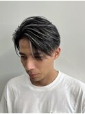 ホワイトメッシュ/ツイスト/ツイスパ/パーマ/メンズ/眉毛