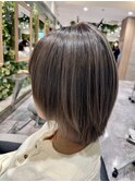【相模大野カラー】透明感カラー大人ショートボブ