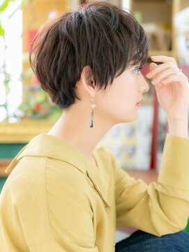 カバーヘア ブリス 大宮西口(COVER HAIR bliss) ダークアッシュくせ毛風ウェットヘアショートA2大宮30代40代!