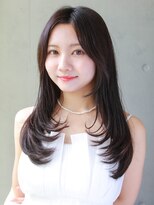 ヘアサロン ガリカ 表参道(hair salon Gallica)&nbsp;透明感ショコラブラウンカラー×ロングレイヤーカット