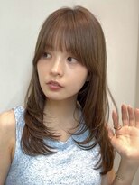 パルス ヨコハマ(PULSE yokohama)&nbsp;横浜ミディアム韓国レイヤー内巻きワンカールハッシュカット