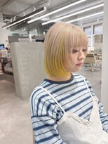 モリオフロムロンドン 大宮店(morio from London)&nbsp;【坪井】ケアブリーチ ×インナーイエロー