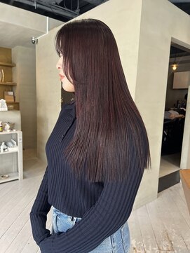 ヘアー アイス ルーチェ(HAIR ICI LUCE) ワインレッド/カシスレッド/艶カラー/ブリーチなし/堀場