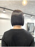 ボブ/ミニボブ/切りっぱなしボブ/前下がり/前下がりボブ/韓国