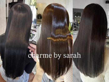 シャルムバイサラ(charme by sarah)の写真/カラーと同時施術OK★憧れのさらツヤ髪へ導く髪質改善&【髪にドラマを。】縮毛矯正で毎日扱いやすい美髪に