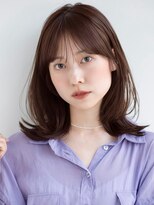 ラフ フロム ガーデン(Laf from GARDEN)&nbsp;くびれミディアム/レイヤー/顔周り/小顔/ベージュ/20代30代