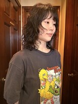 フランジェッタヘアー(Frangetta hair)&nbsp;ミディアムレイヤーパーマ♪担当川合