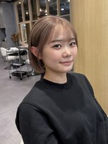 ラベルムバイエーケー(La Belleme by AK)&nbsp;大人可愛いハイトーンボブスタイル