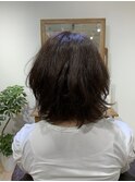 ミディアムのパーマスタイル