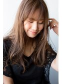 大人かわいいロー レイヤー♪小顔シースルーバング