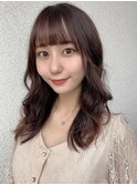 【シースルーバング】透明感シアショコラブランジュ