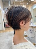 大人可愛いショートボブ×パーマスタイル