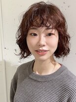 ストレータ バイ マリオ(Strata by mario)&nbsp;［横山］ネオウルフボブ×プードルパーマ×ピンクブランジュ