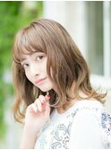 髪質改善 ベージュ系カラー 大人ボブ 【アリシアヘアー 那珂】