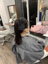 クラン ヘアーアンドスタジオ(CLAN hair & studio)&nbsp;ハイトーンエクステブリーチインナーミルクティーベージュ