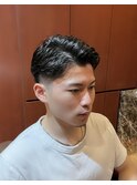 銀座 理容室 個室 フェードカット 七三フェード