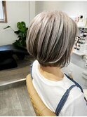 アンブレラカラー×パールカラー ショート20代30代40代50代60代