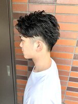 銀座マツナガ 神田店&nbsp;メンズツーブロツイストスパイラルアップバングショートメッシュ