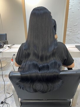 ブレンド 渋谷(BLend) 縮毛矯正.レイヤーカット.ブルーブラック.髪質改善. ヘアカラー