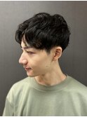 クセ毛を活かしたメンズショート【理容室】大森/理容室/フェード