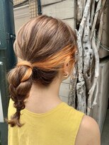 ハンモックヘアーサロン ココナ(Hammock Hair Salon COCONA) インナーカラー×ゆるまとめ髪