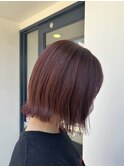 【庄内店/カット カラー】ショートボブ/艶カラー/レッドブラウン
