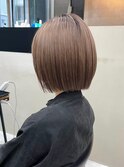 【GEEKS渋谷】ショコラグレージュ/ショートボブ/透明感/夏カラー