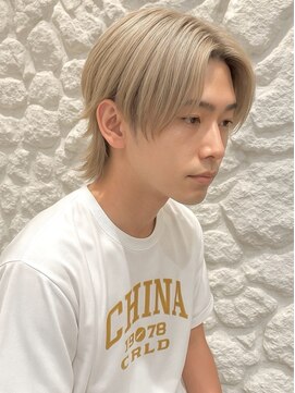 ルア モアナ バイ ヘッドライト 小田原2号店(Lua Moana by HEADLIGHT) 【Moana Lua】#メンズウルフ#ハイトーン#メンズカット#ブリーチ
