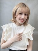 ハイトーンボブ♪外ハネくびれアレンジ