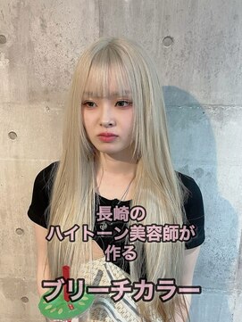 コワファースト長崎シャンプーボーイ 2nd(COIFF1RST 長崎 SHAMPOO BOY) 長崎ハイトーン ホワイトブロンド 韓国カラー ケアブリーチ