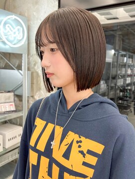 ノエロク 岐阜(noe rok) 切りっぱなしボブ/韓国/ボブ/髪質改善/縮毛矯正/岐阜s23