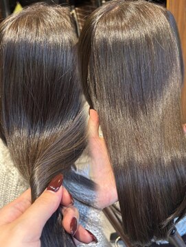 ニューヨークニューヨーク 梅田茶屋町店(NYNY) 透明感カラー　グレージュ　ブリーチなしWカラー~*