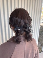 リッチオ(Riccio)&nbsp;ヘアセット/お呼ばれヘア/リボンヘア