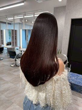 アールヘアーデザイン 千種(r hair design) サラツヤロングベージュカラーブリーチしない透明感カラー