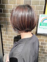 ステアケース ギンザセブン(stair:case ginza7)&nbsp;まとまる丸みショートボブ　艶カラー