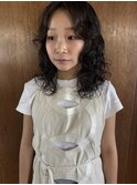 大人女性　デジタルパーマ　前髪パーマ